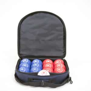 Superior Classic Boccia set in blue shoulder bag-  Hardness: Medium