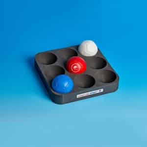 Boccia foam tray for 9 balls