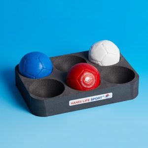 Boccia foam tray for 6 balls