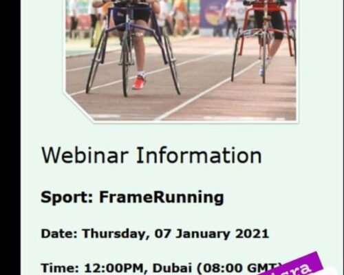 Webinar on Introduction to Frame Running