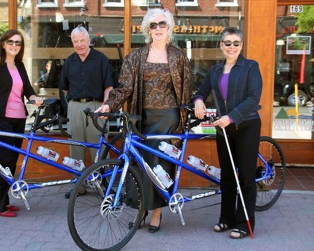 tandem bikes and vision imapriment