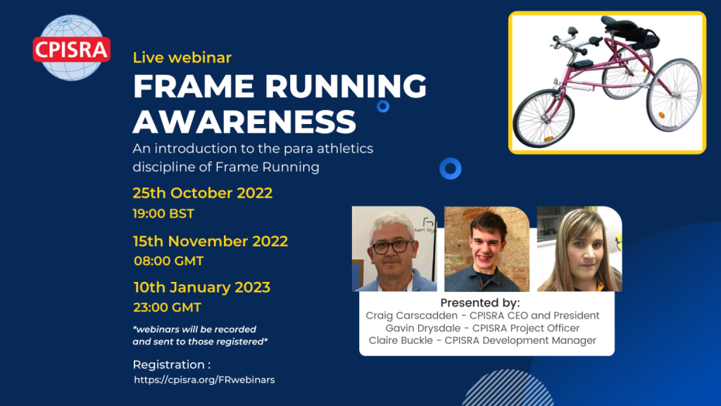 Frame Running Webinars